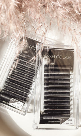 Flat Lash | Compact Trays | Mix Length (12 Rows)